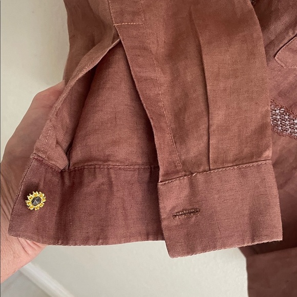 Men's Brown Long Sleeve Shirt - Picture 3 of 7